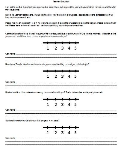 Teacher Evaluation