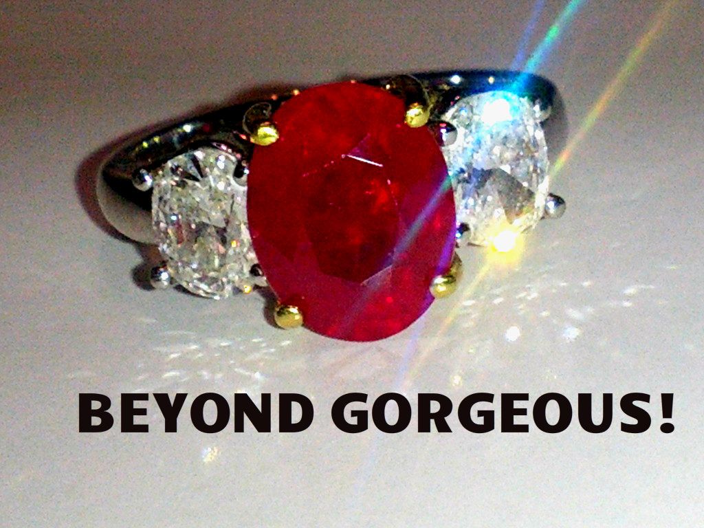 BURMA RUBY RING-4.96 CARAT!! BEST , ,eye clean! READY TO SELL FAST!