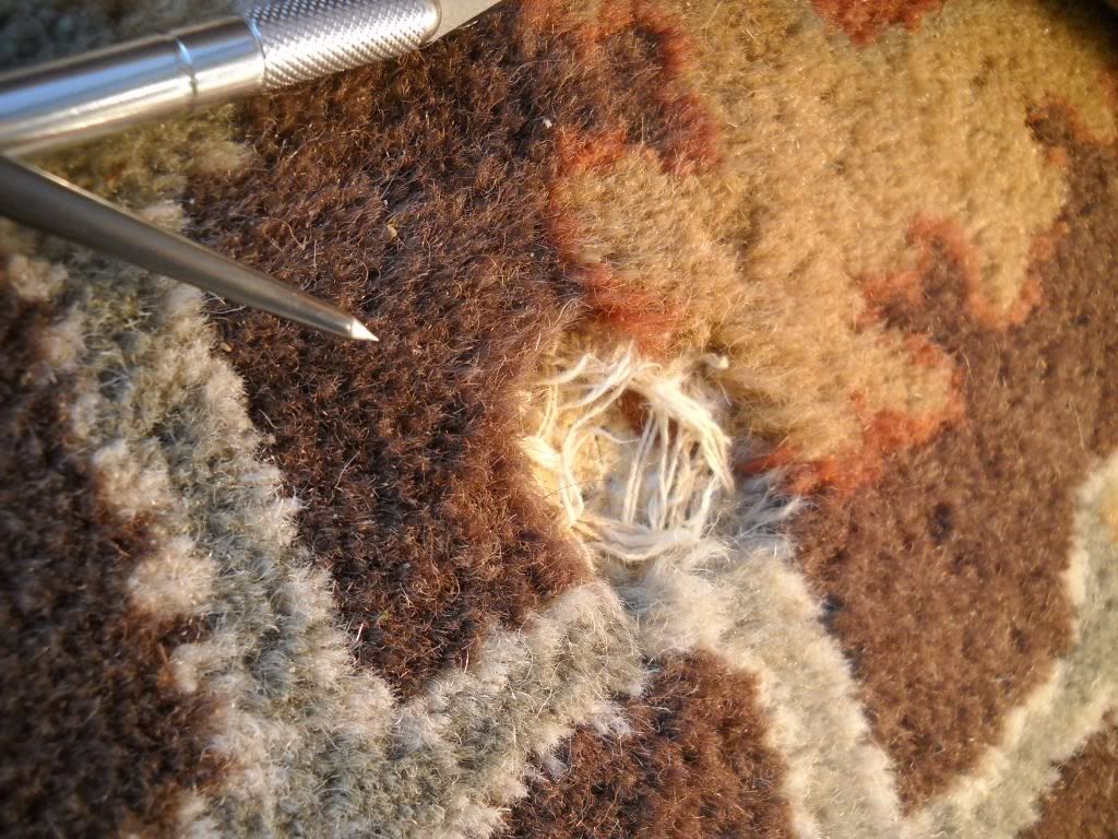 Oriental Rug damaged