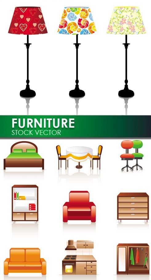 Stock vector - Furniture Stock vector - Furniture