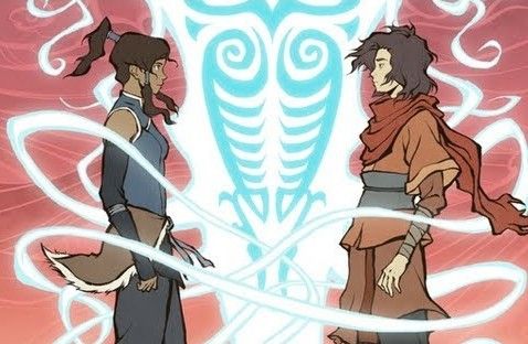 Korra and Wan, the first Avatar