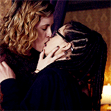 Cosima and Delphine kiss passionately