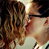 Cosima and Delphine kiss tenderly
