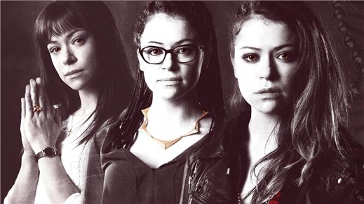 Orphan Black: promotional shot of Alison, Sarah and Cosima