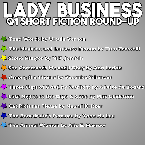 Lady Business Short Fiction round up list.