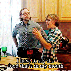 i have to say it's food that's in my mouth