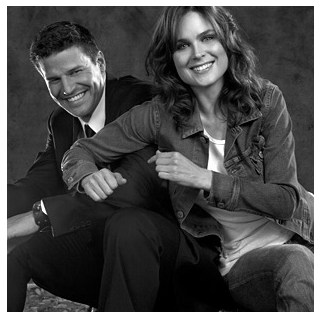 photo of David Boreanaz and Emily Deschanel as Bones and Booth