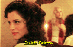 Lucy is shown reflected in the mirror - caption read Captain Westenra