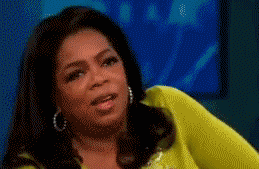 Oprah shakes her head, says no and rolls her eyes