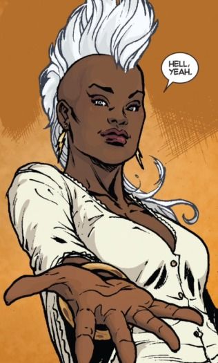 Image of Storm saying Hell yeah