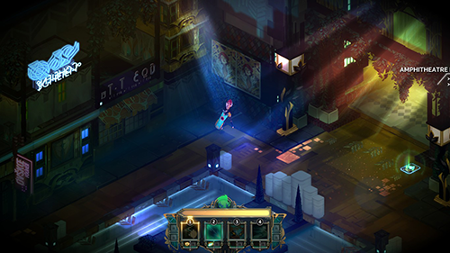 Transistor screenshot: stopping to hum