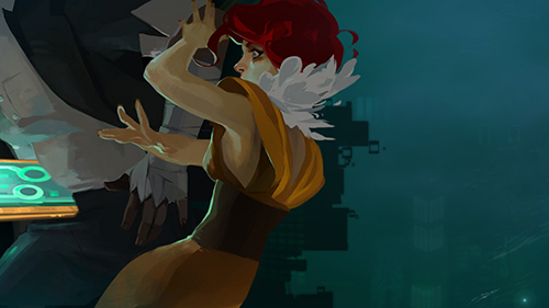 Transistor screenshot: scene from Last Night