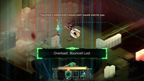 Transistor screenshot: Overload, losing a function