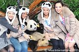 miss international 2011 chengdu panda base tour visit
