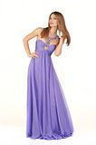 Miss Universe 2011 Official Long Evening Gown Portraits Albania Xhesika Berberi