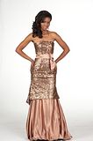 Miss Universe 2011 Official Long Evening Gown Portraits Botswana Larona Kgabo