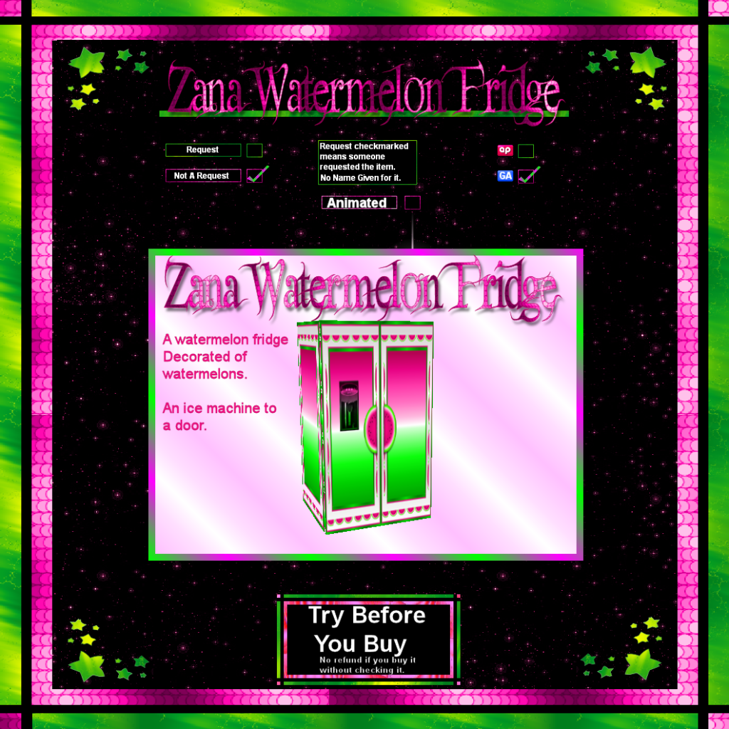 Zana Watermelon Fridge