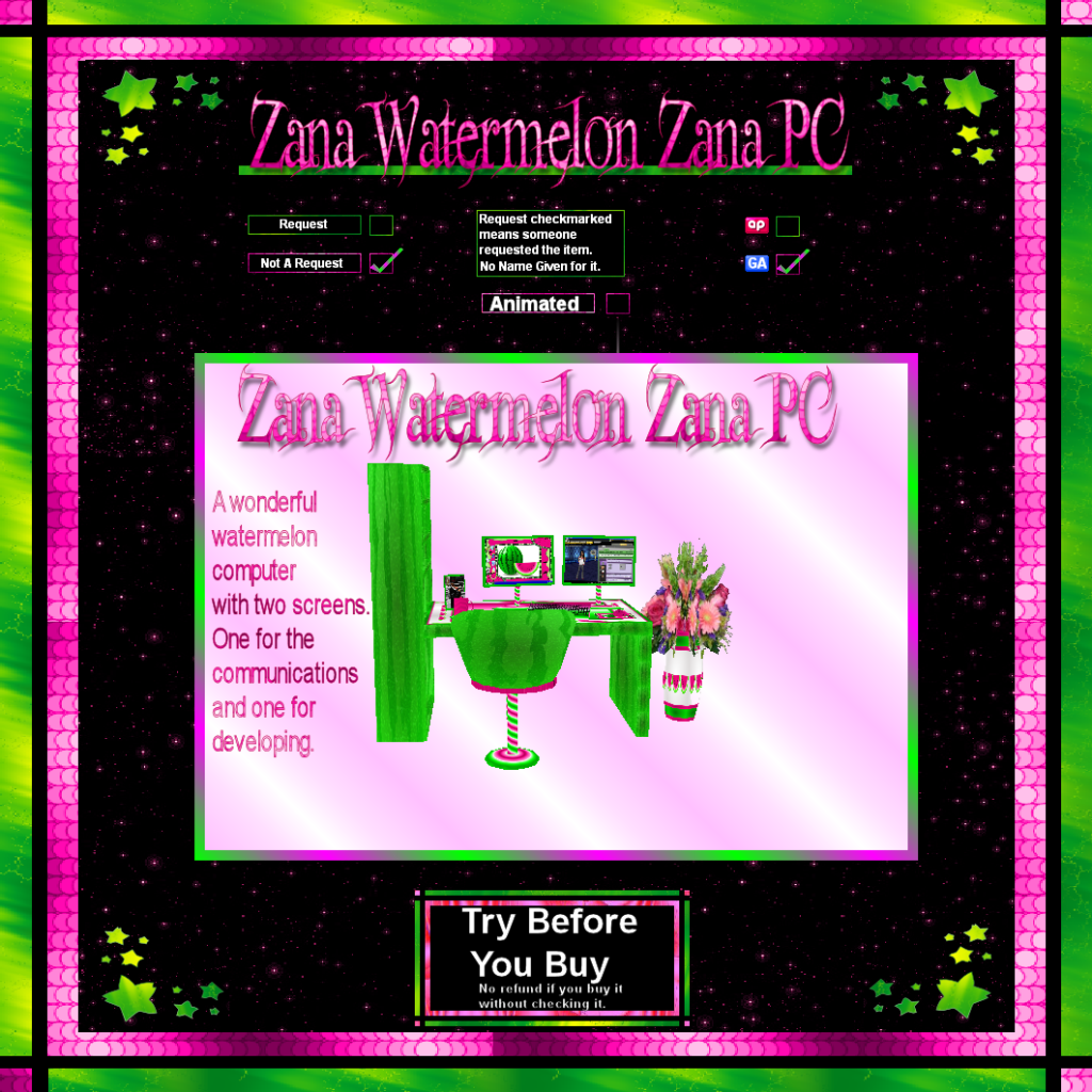 Zana Watermelon Zana PC