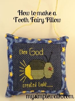 How to make a tooth fairy pillow - MySimpleWalk.com