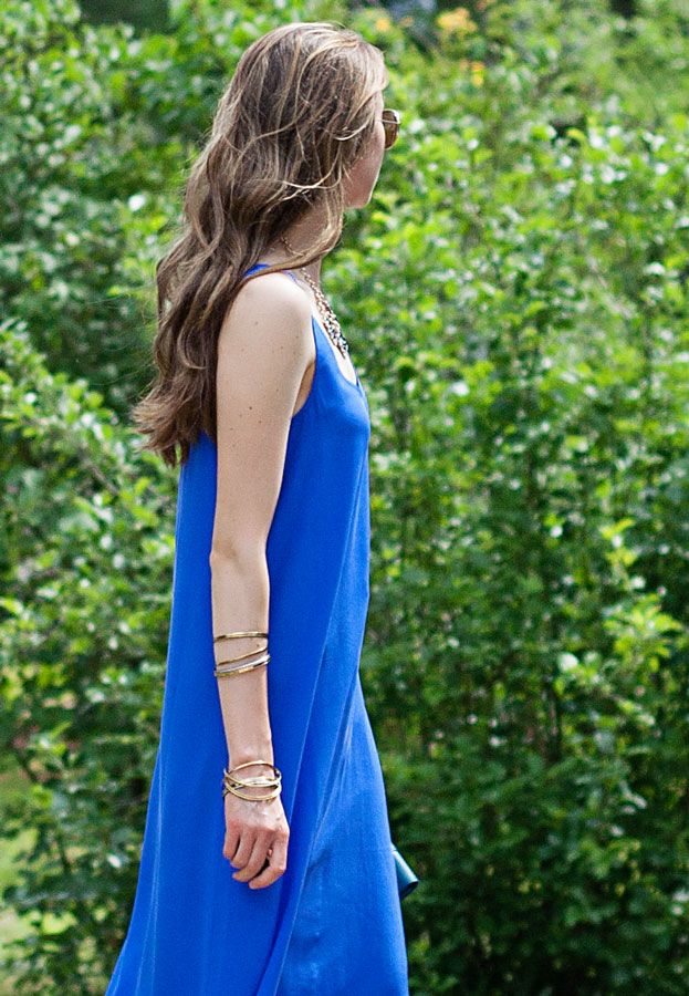 laura wears ankle length maxi dress