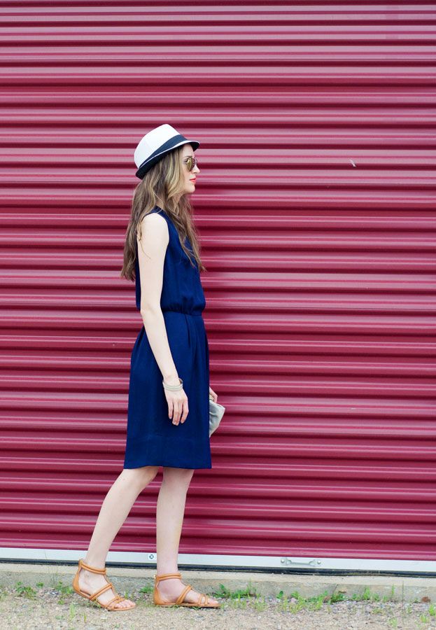Laura Wears ... white straw fedora