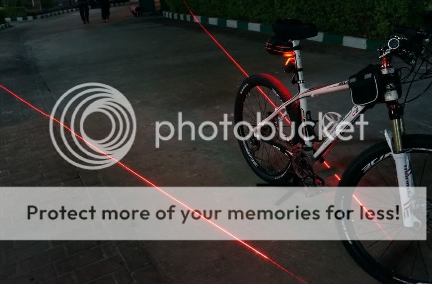 2011 Brand New Bike Bicycle Laser 5 LED Beam Rear Tail Light Lamp