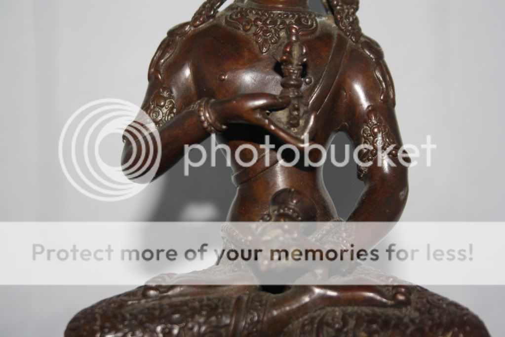 GOOD SINO TIBETAN FINE BRONZE DEITY  