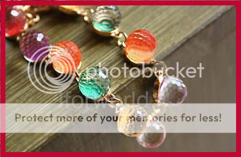 Colorful Candy glass crystals beads Bracelet Nice 2012 Hot sale  