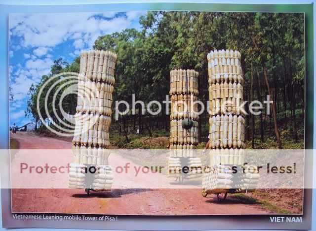   Set ot 5 Postcards  Transport Motorcycle  vietnam landscape & culture